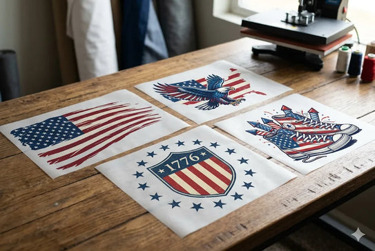 4th of July DTF Transfers for Patriotic Apparel